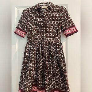 Kate Spade Patterned Shirt Dress Size 0